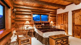 Small & Cozy Log Home Interior Decor Ideas