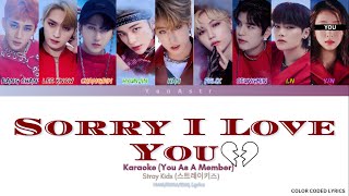 [KARAOKE] Stray Kids 'Sorry I Love You' - You As A Member || 9 Members Ver. Resimi