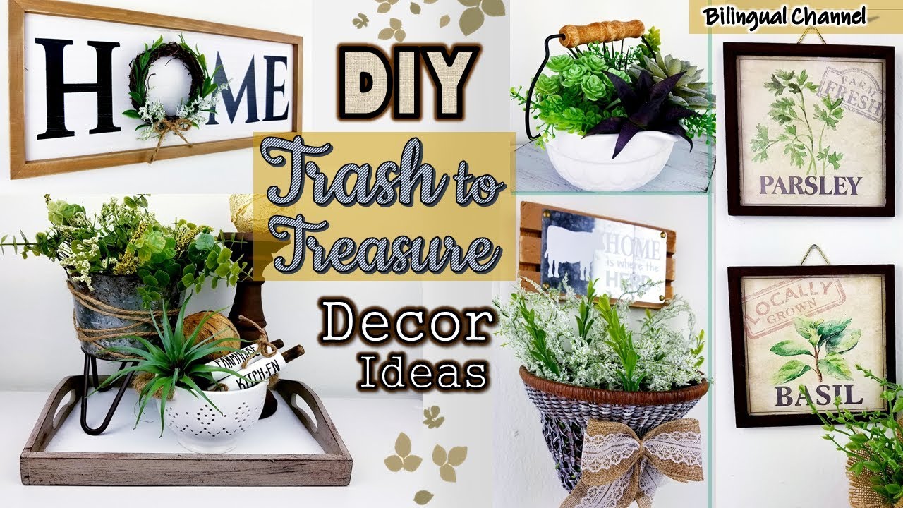 UPCYCLE THRIFT STORE MAKEOVER | TRASH TO TREASURE | DIY Home Decor ...