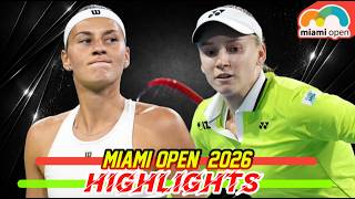 Elena Rybakina vs. Marta Kostyuk R-3 Highlights | Miami Open 2026 Today screenshot 4