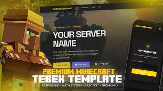 VaultCraft Tebex Template Showcase | Premium Minecraft Webstore Theme