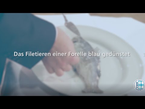 Das Filetieren einer Forelle blau gedünstet |Prüfungsvorbereitung im Gastronomie Service