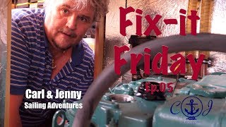 How to change the oil on a Volvo Penta D2-55 diesel engine - Carl and Jenny