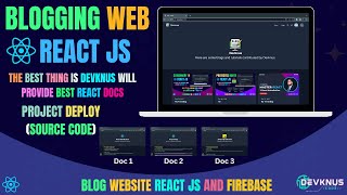 Build Blogging Website with Reactjs & firebase | Project Deploy (Source Code) #13