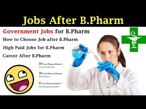 B.PHARM JOBS - JOBS AFTER B.PHARM – GOVERNMENT & PRIVATE JOBS FOR B.PHARM