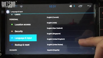 W2-F9XXX Series Android System Language List Introduction-Powered by WITSON