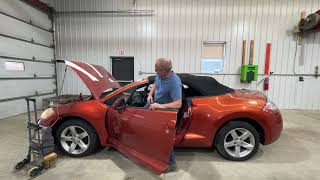 24L1200 - 2008 ECLIPSE TESTING ENGINE, TRANSMISSION, HEAD LIGHT, TAIL LIGHT, CONVERTIBLE ROOF