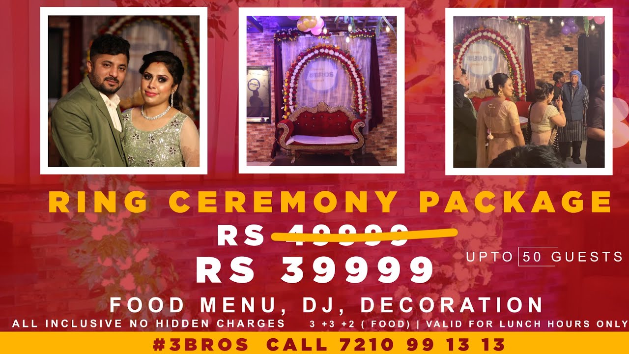 Buy Unique Palette Ring Ceremony Decorative Thali/Platter with 2 Ring  Holder (Multicolour, Wooden Base) Online at Low Prices in India - Amazon.in