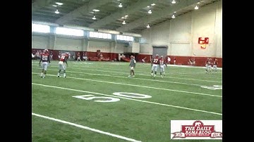 Nick Saban practices with Alabama DBs before Penn State game