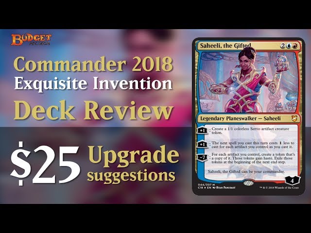 Upgrading Exquisite Invention | Commander 2018 Deck Review - YouTube Upgrading Exquisite Invention | Commander 2018 Deck Review - YouTube