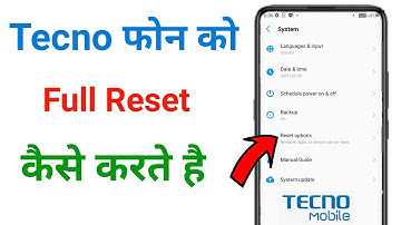 tecno phone ko reset kaise kare !! tecno spark mobile reset kaise mare !! tecno spark phone reset