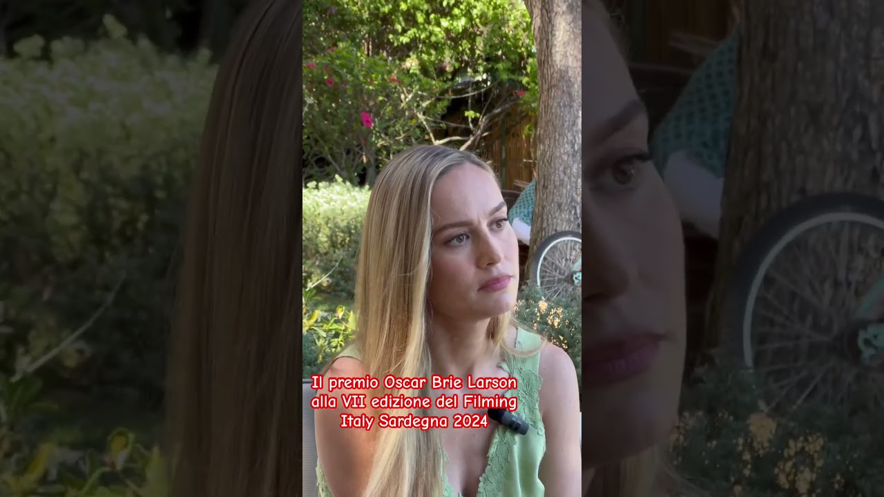 FILMING ITALY SARDEGNA 2024 | Brie Larson alla Press Zone 