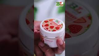 Strawberry ultra light natural day cream for radiant skin! 🍓 #skincare