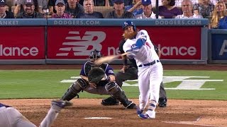 COL@LAD: Turner knocks an RBI double for the lead