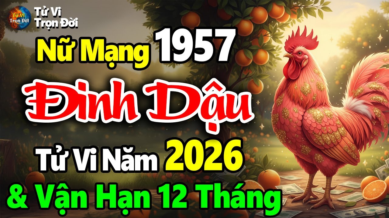 Tử vi Đinh Dậu 1957 nữ mạng, năm 2026: Vận đỏ như son, mọi sự hanh thông, cả tình lẫn tiền viên mãn.