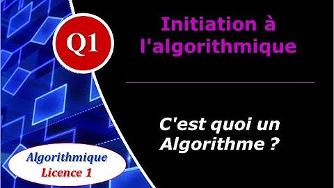 Q1- Initiation à l