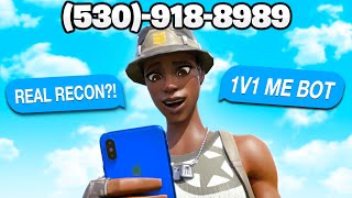 I put my Phone Number on the Most Rare Fortnite Skin... (Funny Reactions) | Bazerk