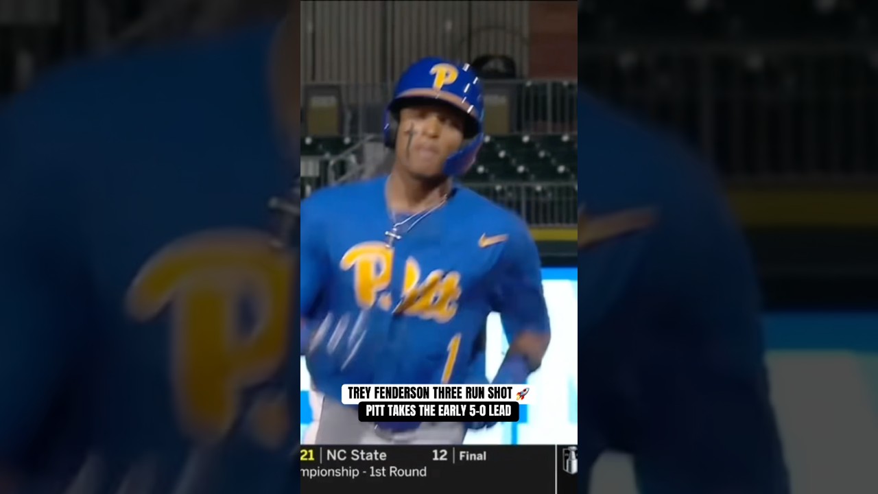 Trey goes yard 👀 #pittsburghpanthers #pitt #collegebaseball #baseball #ncaabaseball #sports