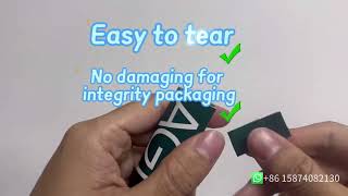 Food packaging laser easy tear line, laser scribing for easy open packaging