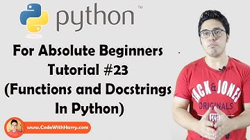 Functions And Docstrings | Python Tutorials For Absolute Beginners In Hindi #23