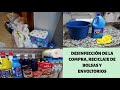 Cómo desinfectar la compra, reciclaje de bolsas y envoltorios de los productos. Compra Hipercor.