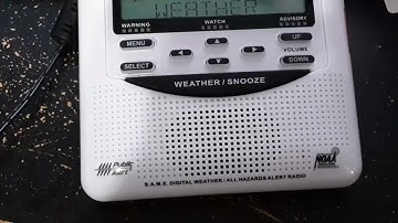 Snow squall warning. Eas alert #1 on weather radio.