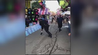 Cop shutsdown fight with an Epic Surprise Tackle