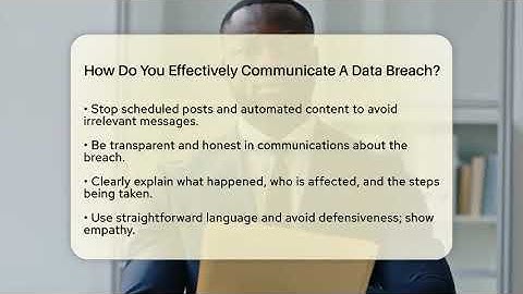 How Do You Effectively Communicate A Data Breach? - Everyday-Networking
