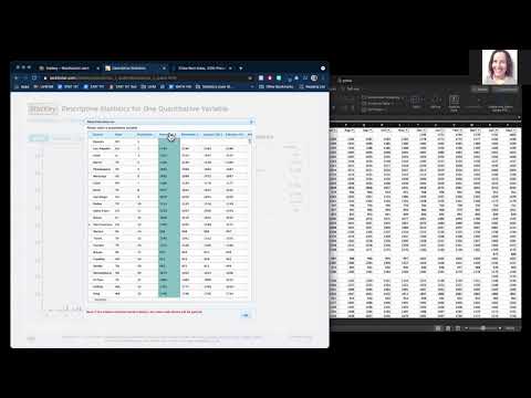 Uploading Data into Statkey: One Quantitative Variable