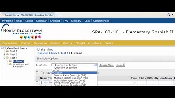 D2L 9.4.1 Creating Specific Question Types in Quizzes