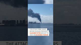 Ukrainian Drones Hit St. Petersburg Oil Terminal Ahead Of Putin's Economic Forum #warinukraine