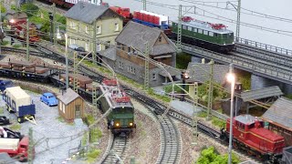 Güterzüge der DB Epoche 3 auf Märklin M-Gleis Anlage