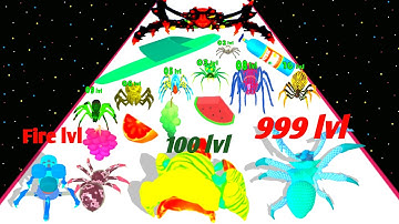 NOOB vs PRO vs HACKER SPIDER EVOLUTION RUN (Max Level) 3D Running Gameplay