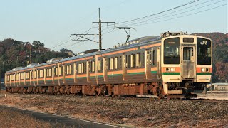 JR211系A32編成 3245M 普通 黒磯行き JR両毛線 岩舟～大平下 区間