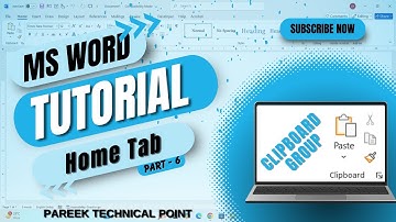 MS Word Home Tab – Clipboard Group Explained | Cut, Copy, Paste & Format Painter