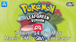 Pokemon LeafGreen - iPhone 14 Pro Max, iOS GBA Emulator (Manic EMU v1.8.3) screenshot 2