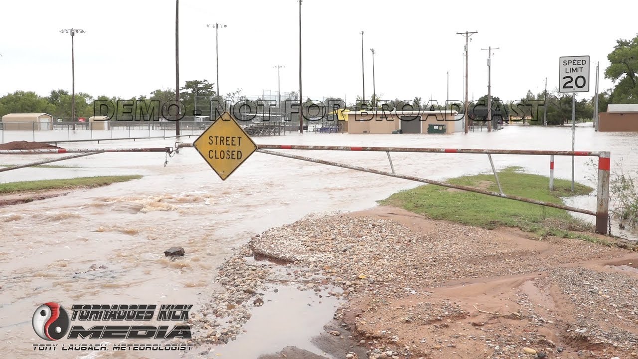 City Park is Inundated by Flooding 10/9/2018 Medicine Lodge, KS YouTube