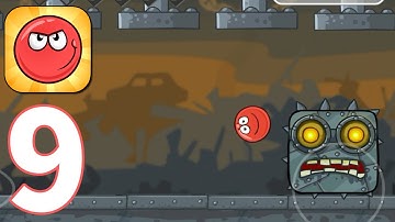 Red Ball 4 - Gameplay Walkthrough 1-75  (10x faster)   part 9 All Levels - TonyGameTime