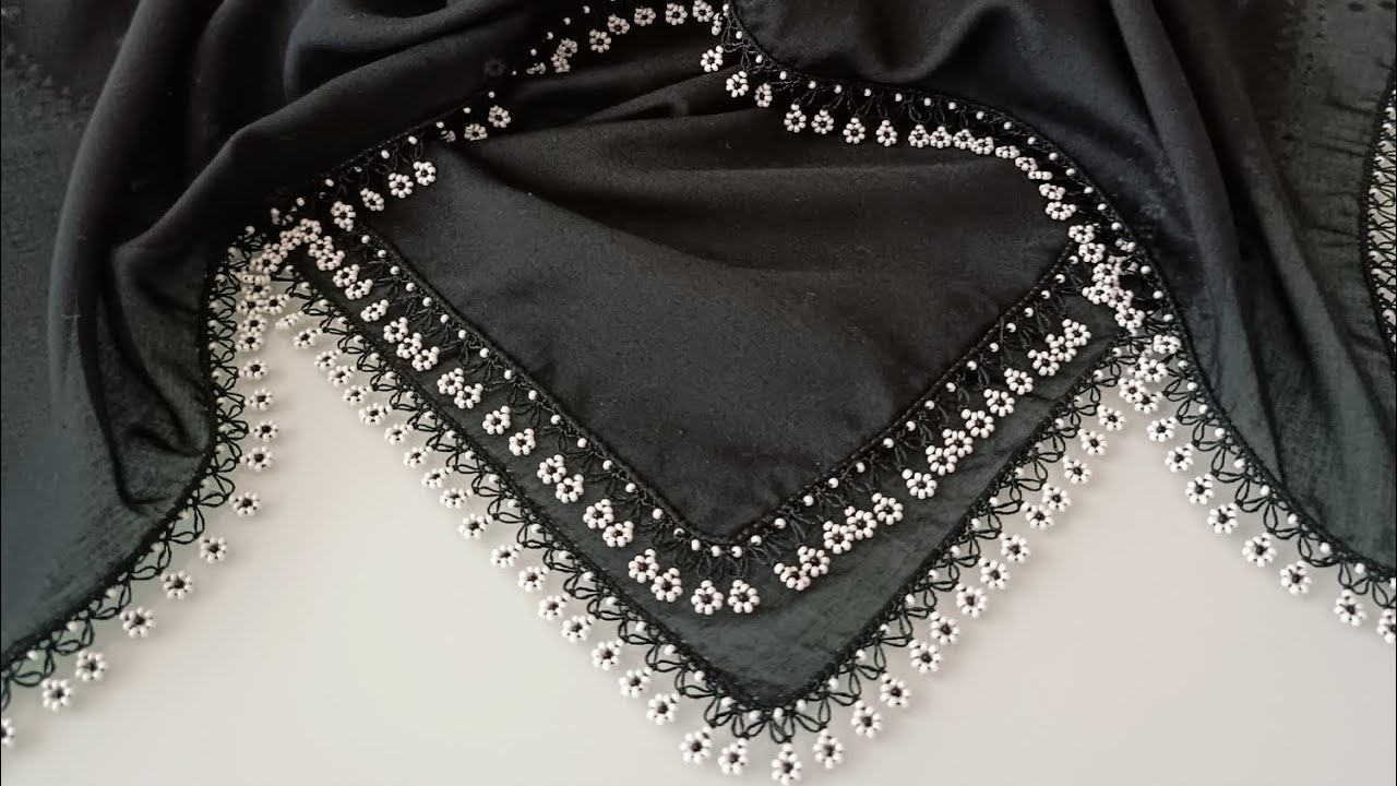 EN GÜZEL BONCUKLU İĞNE OYASI MODELİ YAPIMI #boncukluiğneoyası#iğneoyası #ceyizciesma