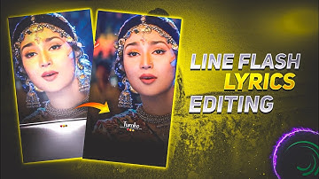 New viral line flash Lyrics status tutorial | Alightmotion | Technical Mahatma