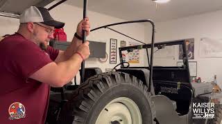 Willys Jeep How To: CJ2A Top Bow and Summer Top Install