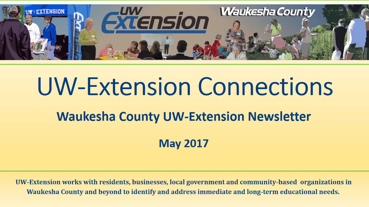 UWExtension Connections May 2017 YouTube