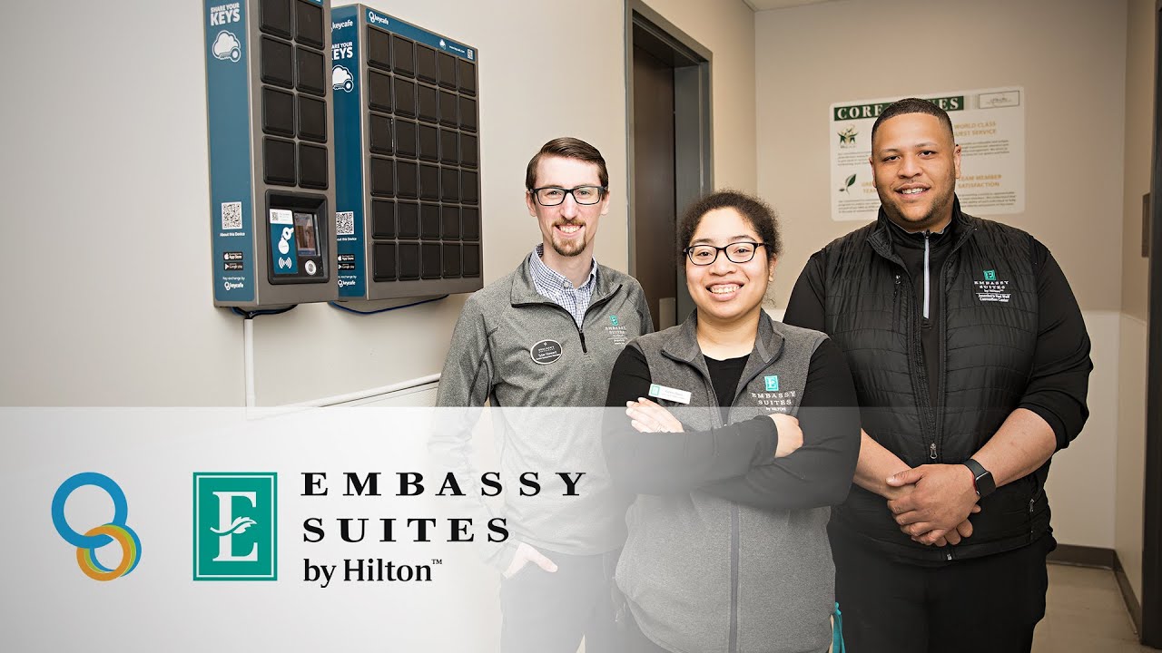 Embassy Management Embassy Suites by Hilton - A Keycafe Case Study in Key Management - YouTube