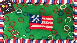 Rainbow Loom Alpha Loom American Flag Charm