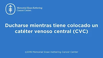 ¿Puede un paciente ducharse con una vía central?