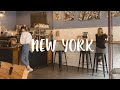 뉴욕 일상 브이로그 / 완연한 가을, 동네 할로윈장식 구경, 해질녘 브룩클린 브릿지 건너기, 독립서점, 카페 산책, 브로드웨이 뮤지컬, 집밥, 커피, 미국 프리랜서 직장인