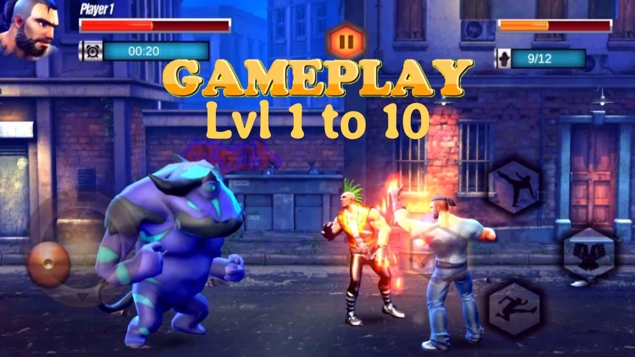 Street Fighting Kung Fu Fighter Level 1 to 10 Android Gameplay  - Game District [ 1080p ]