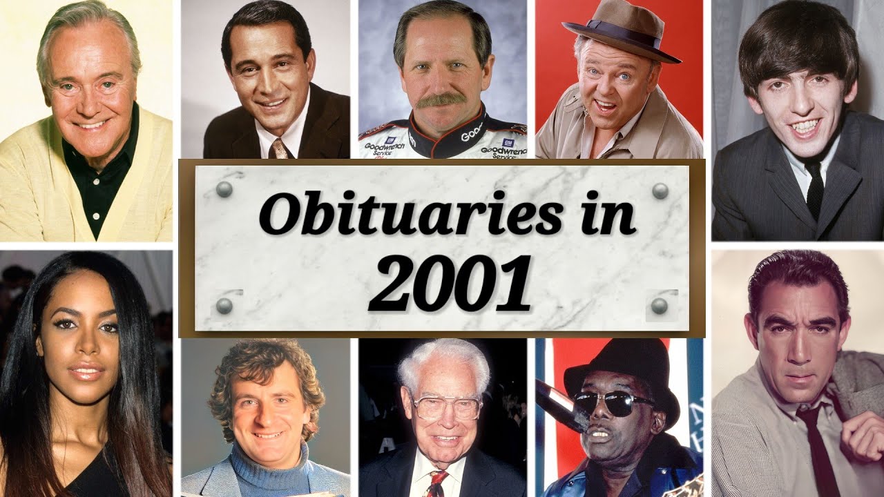 Obituary in 2001: Famous Faces We Lost in 2001