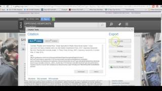 Exporting a Citation from Gale in Context to EasyBib