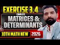 Class 10 Math New Book 2026 | Exercise 3.4 Matrices & Determinants | PECTAA Full Solution